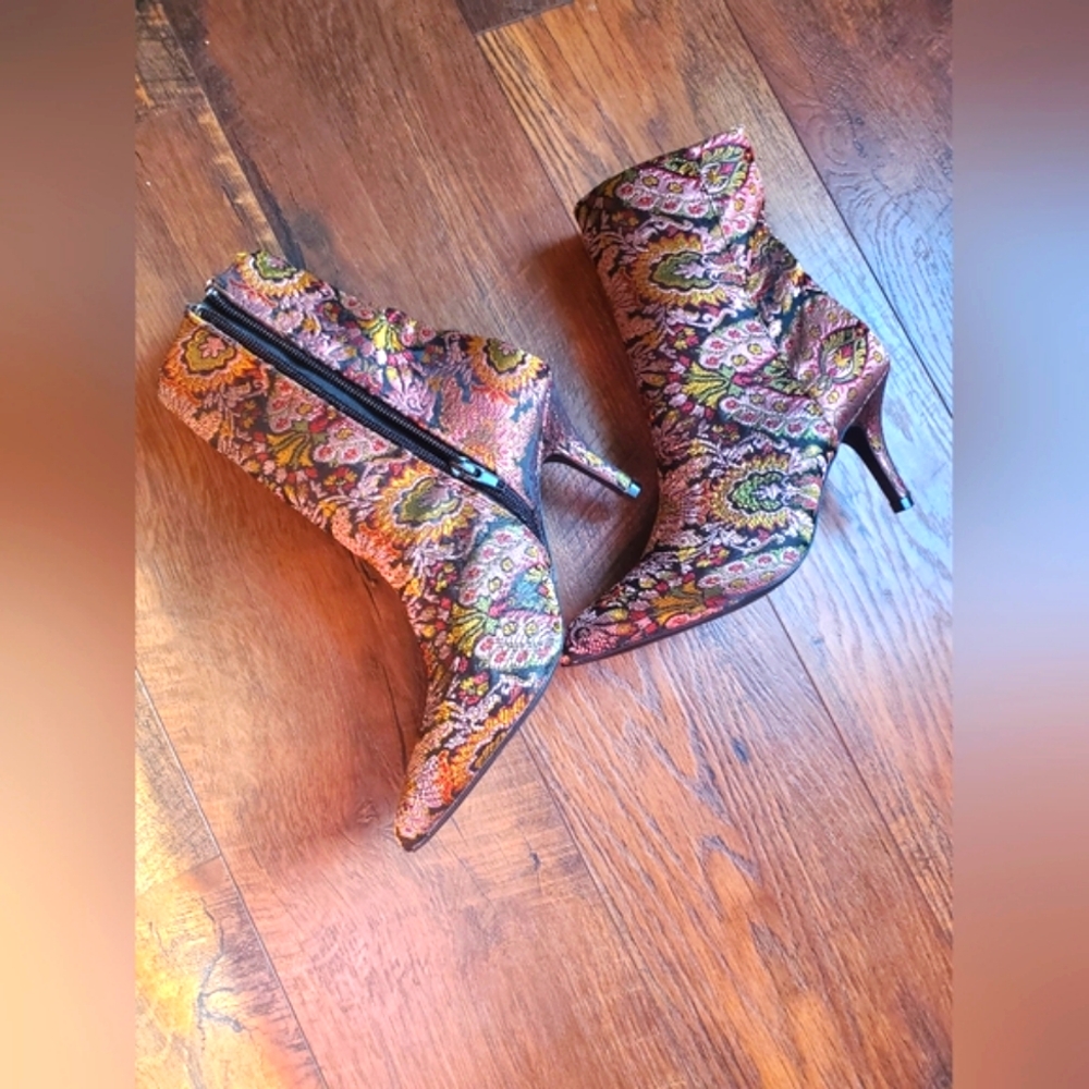 Qupid Ancle Bootie Heels Qupid